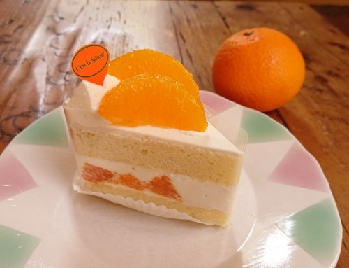 清見オレンジのショートケーキ