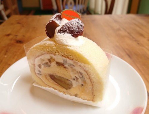 和栗のロールケーキ
